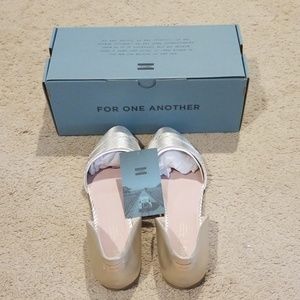 Toms rose gold metallic Jutti D'orsay